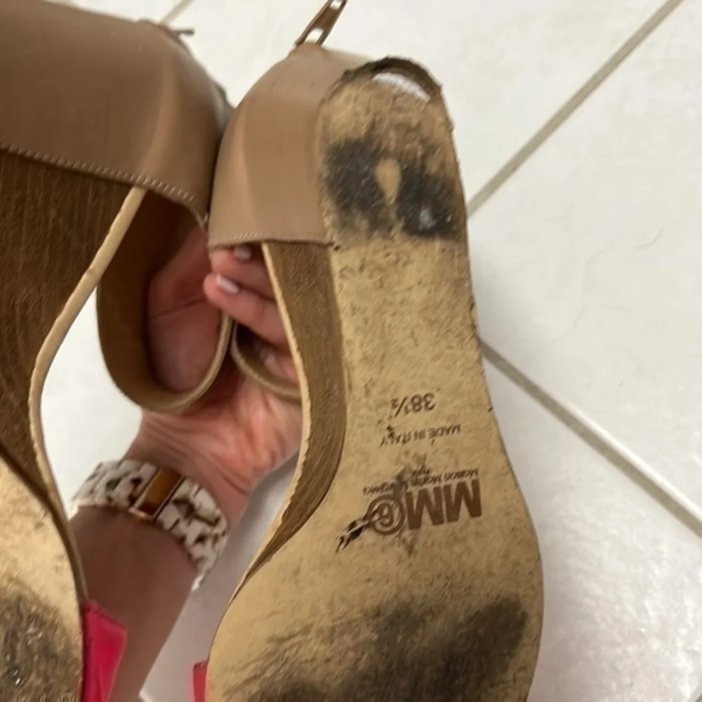 Maison Martin Margiela MM6 Paris pink wedge heels